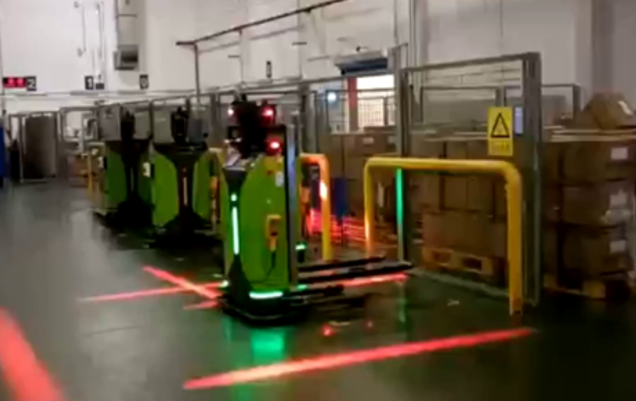 某国际食品龙头企业产线原材料自动配送应用